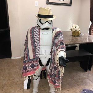 Boho lightweight kimono with tassels One Size